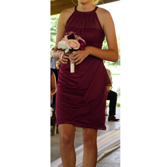 David’s Bridal Wine Bridesmaid Dress 🍷 - Picture 4 of 4